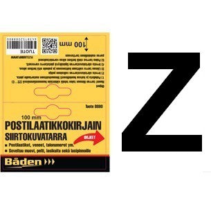 Sticker letter Z, 100mm