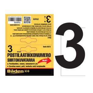 Sticker number 3, 50mm
