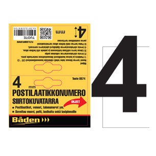 Sticker number 4, 50mm