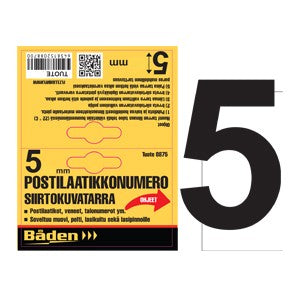 Sticker number 5, 50mm