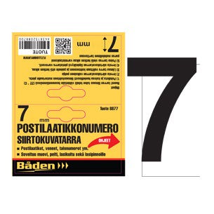 Sticker number 7, 50mm