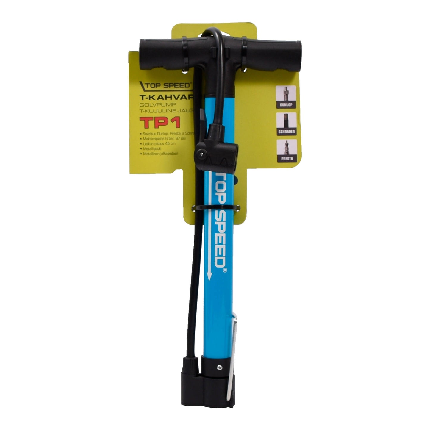 Top Speed ​​T-handle pump 45cm rubber hose