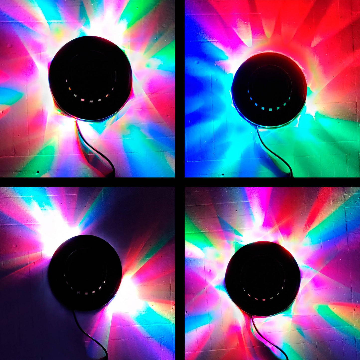 Light puck with music sensor, USB connection