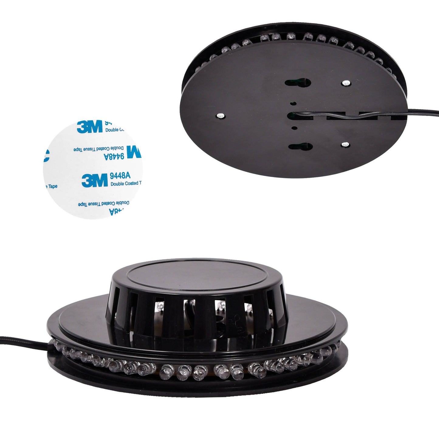 Light puck with music sensor, USB connection